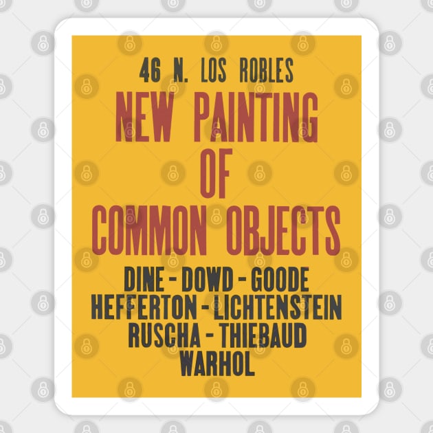 New Painting of Common Objects Magnet by DrumRollDesigns